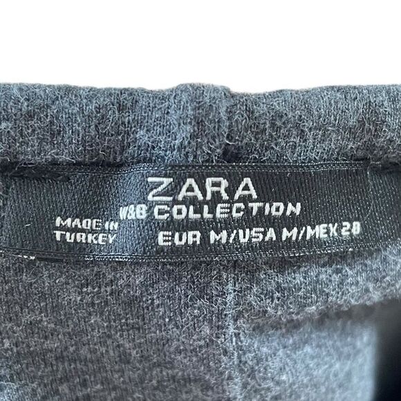 Zara W & B Collection Heather Gray Stretch Mini Skirt Sz 28 - Picture 9 of 11